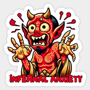 Anxiety devil Sticker